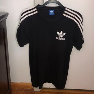 adidas black and white classic shirt